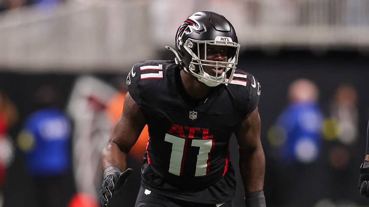 Jan 4, 2026; Atlanta, Georgia, USA; Atlanta Falcons linebacker Jalon Walker (11) Mandatory Credit: Brett Davis-Imagn Images Jan 4, 2026; Atlanta, Georgia, USA; Atlanta Falcons linebacker Jalon Walker (11) Mandatory Credit: Brett Davis-Imagn Images