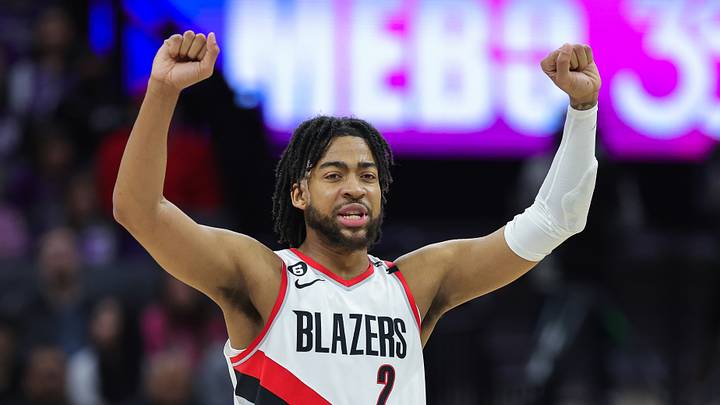 Feb 23, 2023; Sacramento, California, USA; Portland Trail Blazers forward Trendon Watford (2) reacts during the second quarter against the Sacramento Kings at Golden 1 Center. Mandatory Credit: Sergio Estrada-USA TODAY Sports Feb 23, 2023; Sacramento, California, USA; Portland Trail Blazers forward Trendon Watford (2) reacts during the second quarter against the Sacramento Kings at Golden 1 Center. Mandatory Credit: Sergio Estrada-USA TODAY Sports