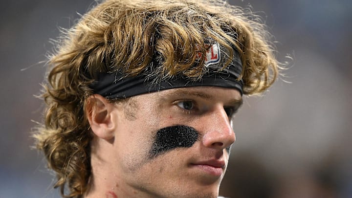 Detroit Lions wide receiver Isaac TeSlaa (18) walks off the field after their preseason game against the Miami Dolphins