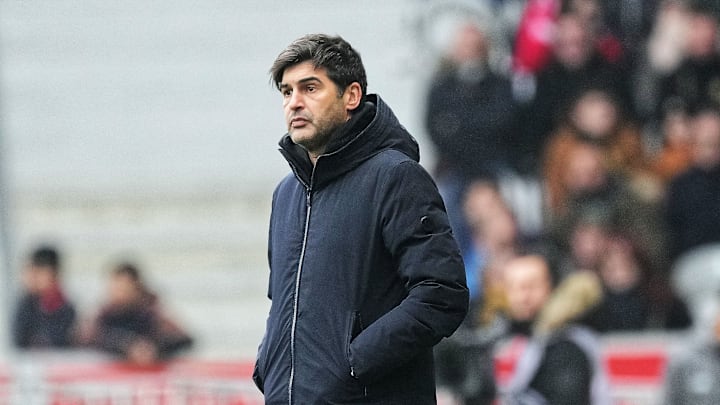 Paulo Fonseca pendant le match face à Strasbourg