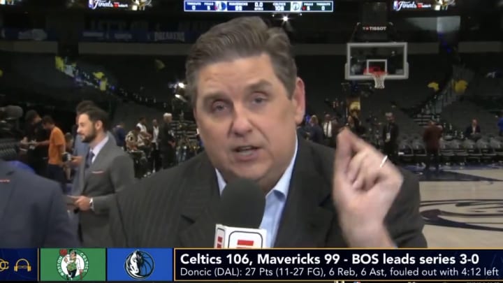 ESPN's Brian Windhorst destroyed Luka Doncic after the Mavericks' Game 3 loss to the Celtics in the NBA Finals. 
