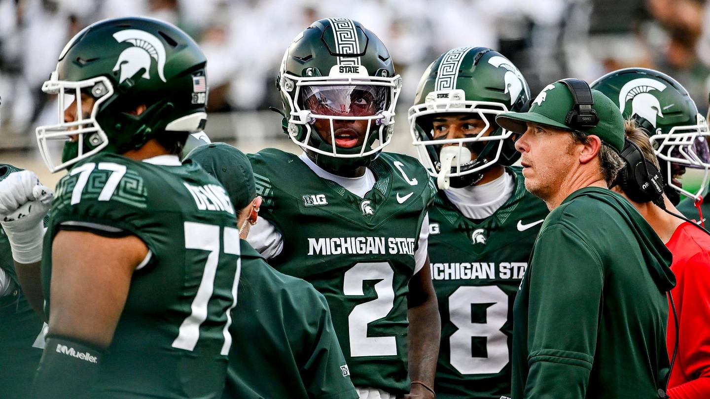 state university msu football uniforms