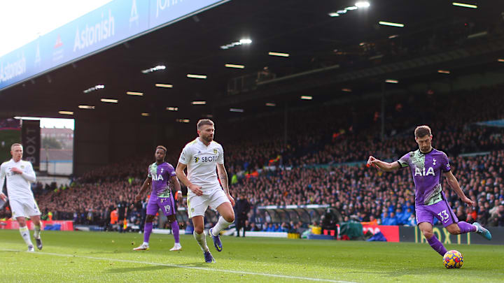 Ben Davies in action at Elland Road 