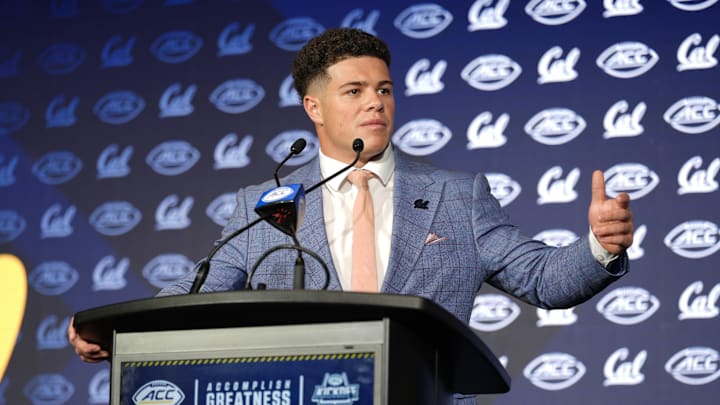 Cal's Cade Uluave during ACC media day Tuesday