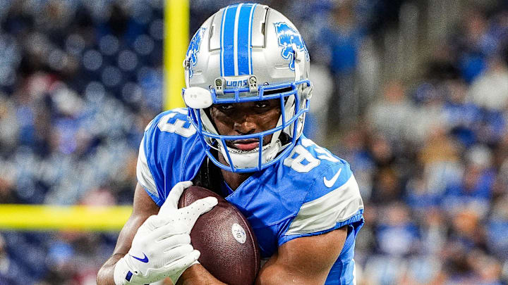 Detroit Lions wide receiver Isaiah Williams (83).