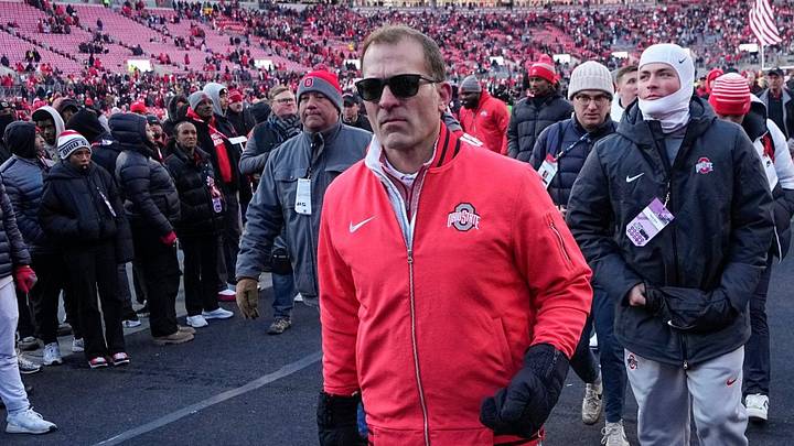 Ohio State athletic director Ross Bjork leaves the field after Michigan's 13-10 win over OSU football Saturday. Ohio State athletic director Ross Bjork leaves the field after Michigan's 13-10 win over OSU football Saturday.