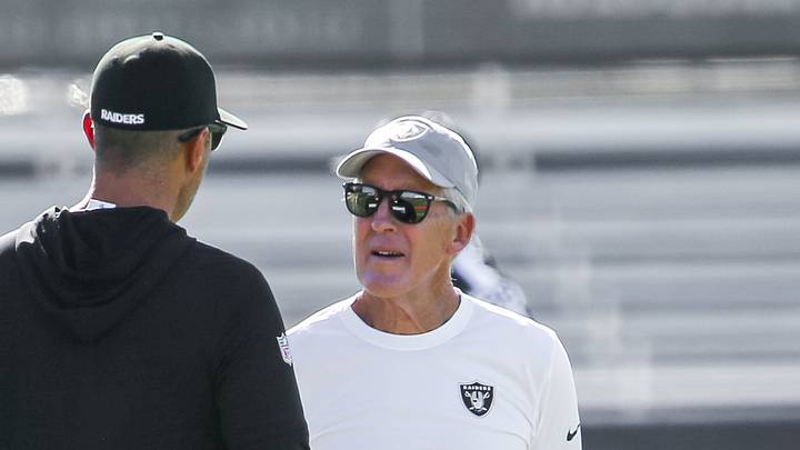 Las Vegas Raiders' John Spytek & Pete Carroll Las Vegas Raiders' John Spytek & Pete Carroll