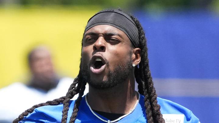 Los Angeles Rams receiver Davante Adams. Los Angeles Rams receiver Davante Adams.