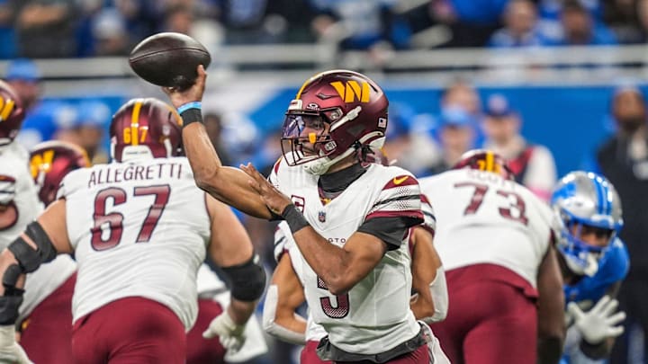 Washington Commanders quarterback Jayden Daniels.