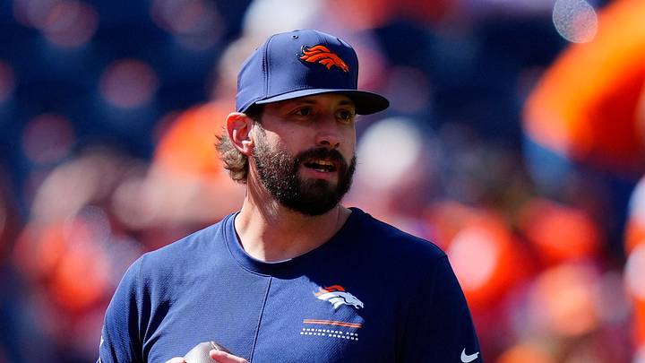 Denver Broncos offensive coordinator Davis Webb