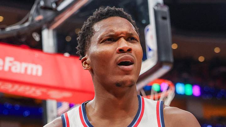 Feb 11, 2026; Houston, Texas, USA; Los Angeles Clippers guard Bennedict Mathurin (9) reacts to no call while playing against the Houston Rockets in the second quarter at Toyota Center. Mandatory Credit: Thomas Shea-Imagn Images