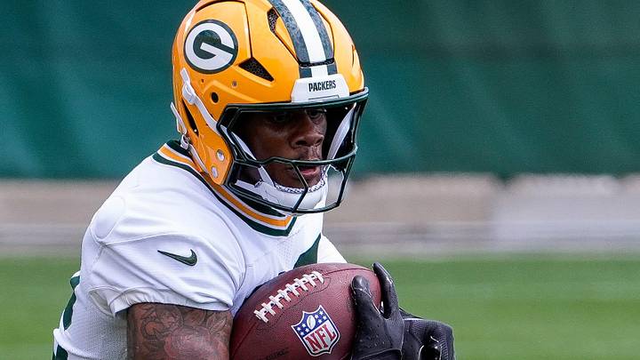 Green Bay Packers running back MarShawn Lloyd (32) runs through a drill during practice at OTAs last month. Green Bay Packers running back MarShawn Lloyd (32) runs through a drill during practice at OTAs last month.