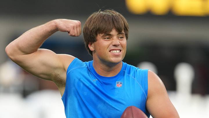 Los Angeles Chargers place kicker Cameron Dicker. Los Angeles Chargers place kicker Cameron Dicker.