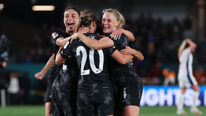 Jubel bei den Football Ferns: Neuseeland konnte das Eröffnungsspiel gewinnen Jubel bei den Football Ferns: Neuseeland konnte das Eröffnungsspiel gewinnen