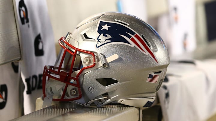 Aug 24, 2018; Charlotte, NC, USA; A New England Patriots helmet lays on the bench in the fourth quarter against the Carolina Panthers at Bank of America Stadium. Mandatory Credit: Jeremy Brevard-Imagn Images Aug 24, 2018; Charlotte, NC, USA; A New England Patriots helmet lays on the bench in the fourth quarter against the Carolina Panthers at Bank of America Stadium. Mandatory Credit: Jeremy Brevard-Imagn Images