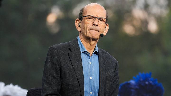 College football Analyst and radio show host Paul Finebaum during the SEC Nation pregame show