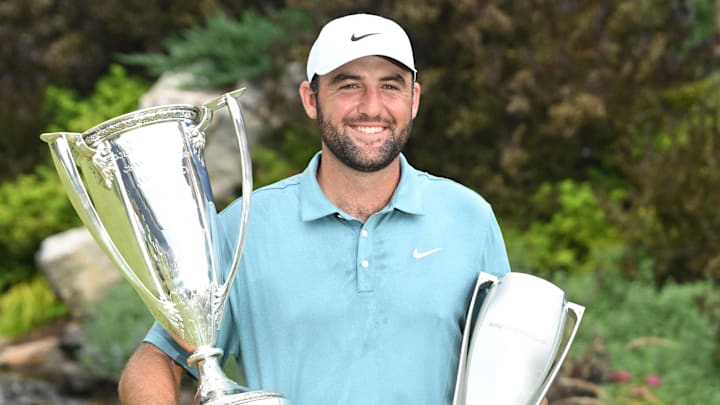 Scottie Scheffler came from behind to claim his fifth title of the season. 