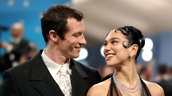 Callum Turner and Dua Lipa