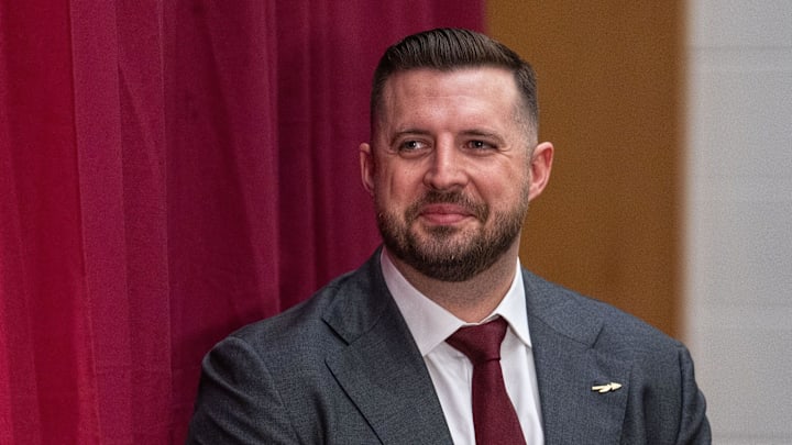 Florida State’s new head basketball coach Luke Loucks introduces himself, shares his beliefs and coaching style during a press conference Monday, March 10, 2025.