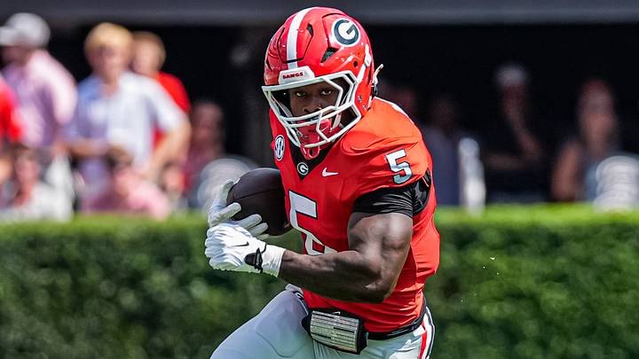 Georgia football RB Chauncey Bowens against Tennessee State. Georgia football RB Chauncey Bowens against Tennessee State.