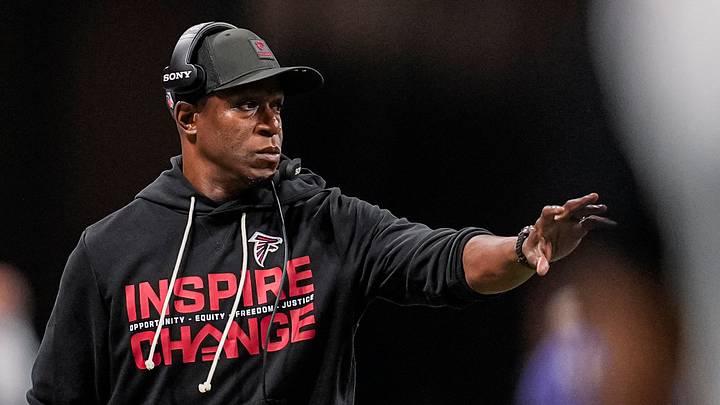 Atlanta Falcons head coach Raheem Morris