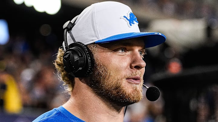 Detroit Lions defensive end Aidan Hutchinson (97). Detroit Lions defensive end Aidan Hutchinson (97).