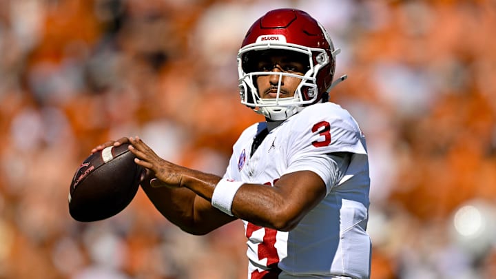 Oklahoma quarterback Michael Hawkins Jr. Oklahoma quarterback Michael Hawkins Jr.