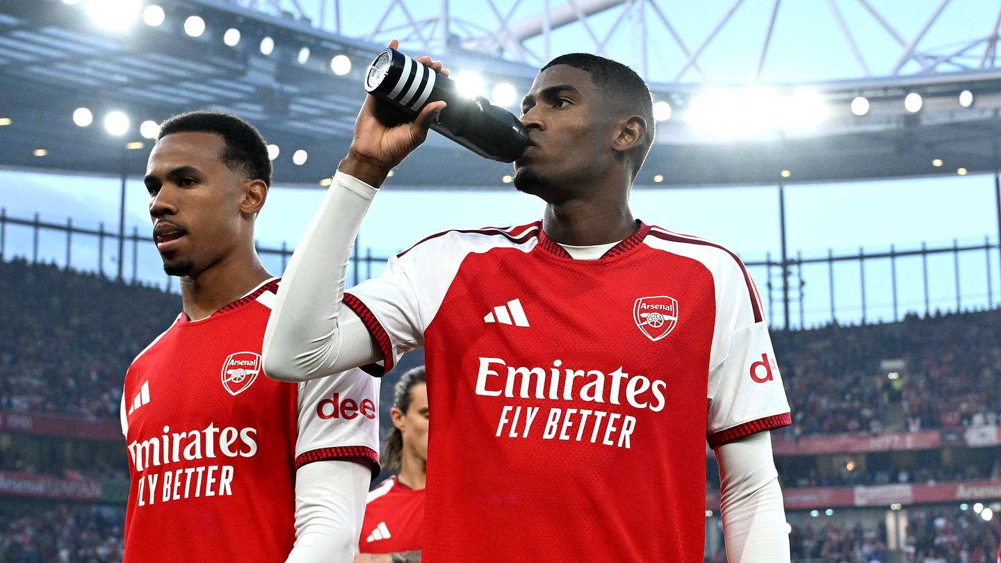 Only Cristhian Mosquera and William Saliba are missing from Arsenal's pre-Napoli training