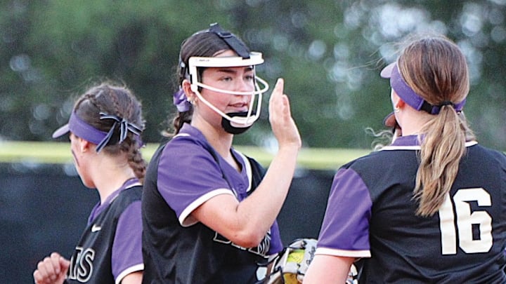 Winter Springs High sophomore pitcher Tiffany Seamann (wearing mask) compiled a 14-7 record and 2.50 ERA in 128.2 innings pitched, striking out 96 and walking 35 in leading the Bears to a 24-8 record and the Class 5A state championship.