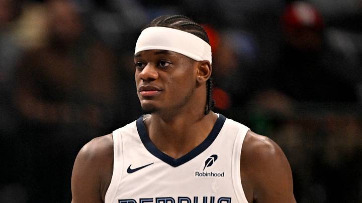 Feb 27, 2026; Dallas, Texas, USA; Memphis Grizzlies forward Olivier-Maxence Prosper (18) and guard Scotty Pippen Jr. (1) and forward Taylor Hendricks (22) walk back on the court during the first quarter against the Dallas Mavericks at the American Airlines Center. Mandatory Credit: Jerome Miron-Imagn Images Feb 27, 2026; Dallas, Texas, USA; Memphis Grizzlies forward Olivier-Maxence Prosper (18) and guard Scotty Pippen Jr. (1) and forward Taylor Hendricks (22) walk back on the court during the first quarter against the Dallas Mavericks at the American Airlines Center. Mandatory Credit: Jerome Miron-Imagn Images