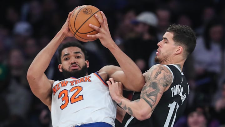 The Knicks beat the Nets by 54 points on Wednesday night. The Knicks beat the Nets by 54 points on Wednesday night.