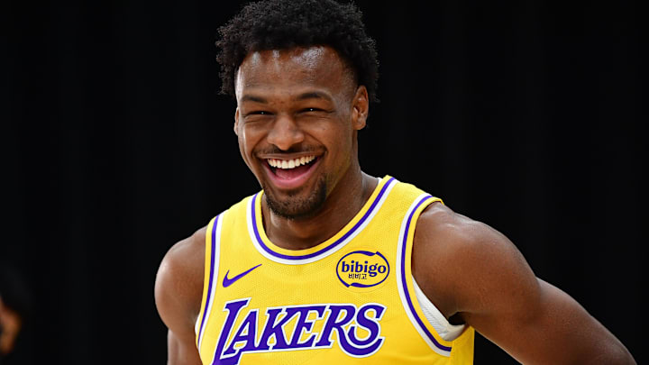 Los Angeles Lakers guard Bronny James 