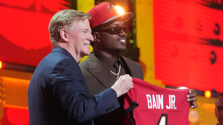 Miami Hurricanes defensive end Rueben Bain Jr. is selected by the Tampa Bay Buccaneers as the number 15 pick