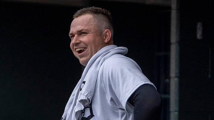 Tarik Skubal in the dugout at Comerica Park in Detroit on Wednesday, July 29, 2026.