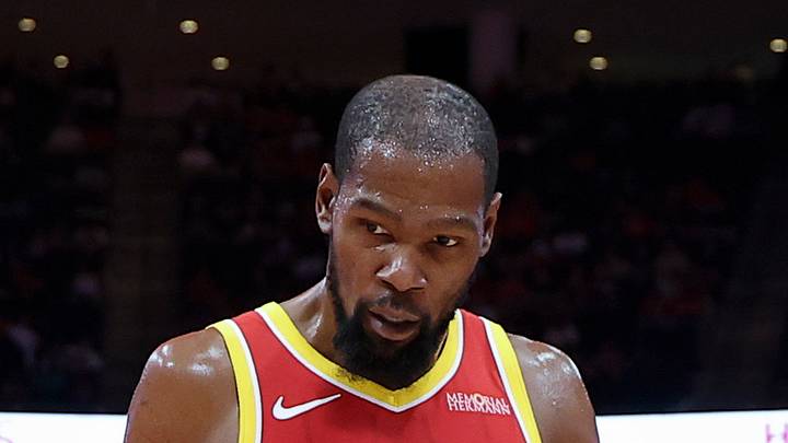 Oct 15, 2026; Houston, Texas, USA; Houston Rockets forward Kevin Durant (7) walks off the court during the game against the Oklahoma City Thunder at Toyota Center. Mandatory Credit: Troy Taormina-Imagn Images Oct 15, 2026; Houston, Texas, USA; Houston Rockets forward Kevin Durant (7) walks off the court during the game against the Oklahoma City Thunder at Toyota Center. Mandatory Credit: Troy Taormina-Imagn Images