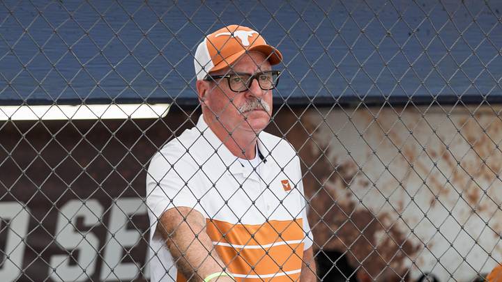 Texas Longhorns head coach Mike White watches the Texas Tech Red Raiders.