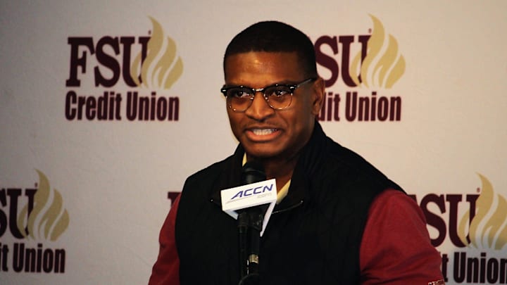 FSU linebackers coach Chris Marve at the FSU National Signing Day Party on Feb. 5, 2020. FSU linebackers coach Chris Marve at the FSU National Signing Day Party on Feb. 5, 2020.