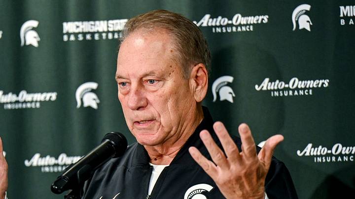 Michigan State men’s basketball coach Tom Izzo speaks during media day on Thursday, Oct. 15, 2026, at the Breslin Center in East Lansing. Michigan State men’s basketball coach Tom Izzo speaks during media day on Thursday, Oct. 15, 2026, at the Breslin Center in East Lansing.