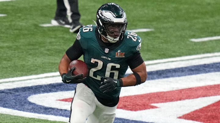 Philadelphia Eagles running back Saquon Barkley (26). Philadelphia Eagles running back Saquon Barkley (26).