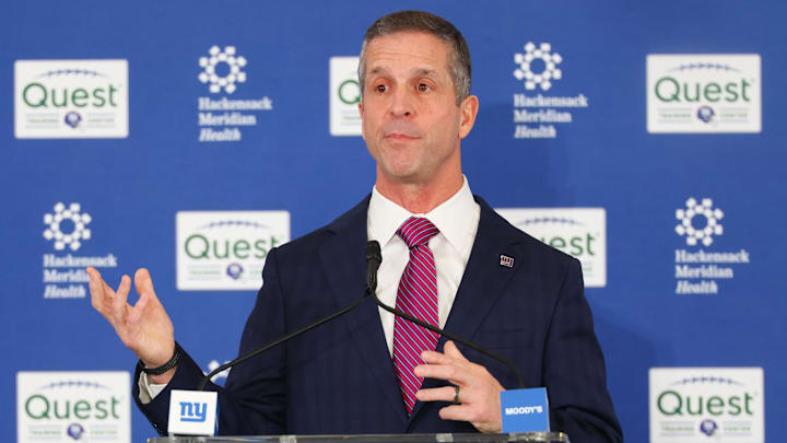 New York Giants - head coach John Harbaugh New York Giants - head coach John Harbaugh