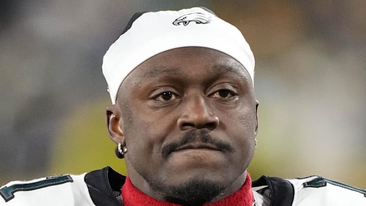 Nov 10, 2025; Green Bay, Wisconsin, USA; Philadelphia Eagles wide receiver A.J. Brown (11) following the game against the Green Bay Packers at Lambeau Field. Mandatory Credit: Jeff Hanisch-Imagn Images Nov 10, 2025; Green Bay, Wisconsin, USA; Philadelphia Eagles wide receiver A.J. Brown (11) following the game against the Green Bay Packers at Lambeau Field. Mandatory Credit: Jeff Hanisch-Imagn Images