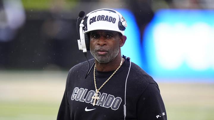 Oct 11, 2025; Boulder, Colorado, USA; Colorado Buffaloes head coach Deion Sanders during the first quarter against the Iowa State Cyclones at Folsom Field. Mandatory Credit: Ron Chenoy-Imagn Images Oct 11, 2025; Boulder, Colorado, USA; Colorado Buffaloes head coach Deion Sanders during the first quarter against the Iowa State Cyclones at Folsom Field. Mandatory Credit: Ron Chenoy-Imagn Images