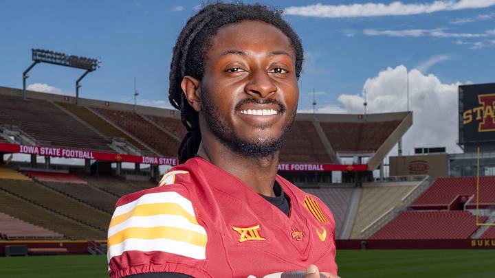 Iowa State defensive back Jontez Williams stands for a portrait during Iowa State football media day at Jack Trice Stadium on July 25, 2025, in Ames. Iowa State defensive back Jontez Williams stands for a portrait during Iowa State football media day at Jack Trice Stadium on July 25, 2025, in Ames.