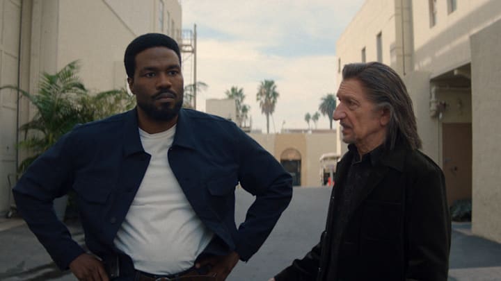 (L-R): Simon Williams/Wonder Man (Yahya Adbul-Mateen II) and Trevor Slattery (Sir Ben Kingsley) in Marvel Television's WONDER MAN, exclusively on Disney+. Photo Courtesy of Marvel Television. © 2026 MARVEL.