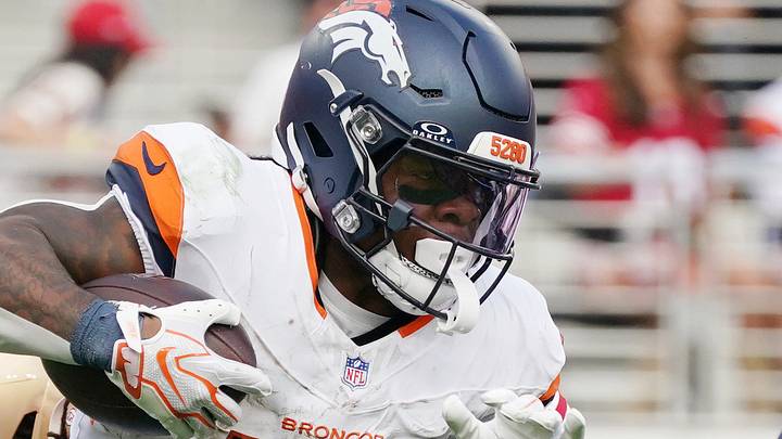 Denver Broncos running back RJ Harvey 