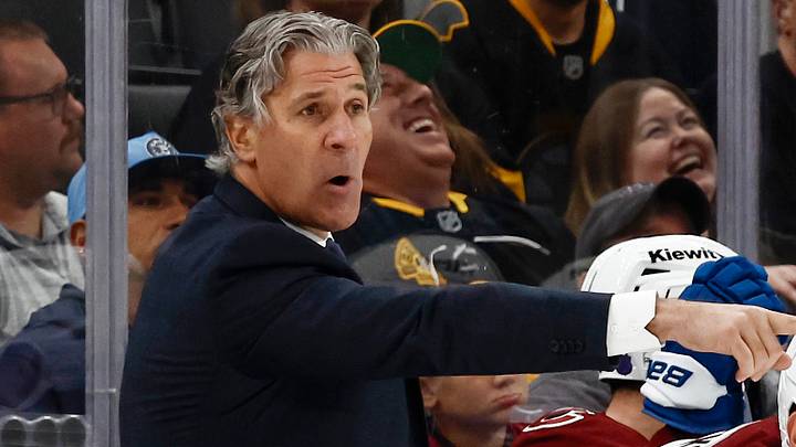 Oct 25, 2025; Boston, Massachusetts, USA; Colorado Avalanche head coach Jared Bednar during the game against the Boston Bruins at TD Garden. Mandatory Credit: Winslow Townson-Imagn Images Oct 25, 2025; Boston, Massachusetts, USA; Colorado Avalanche head coach Jared Bednar during the game against the Boston Bruins at TD Garden. Mandatory Credit: Winslow Townson-Imagn Images