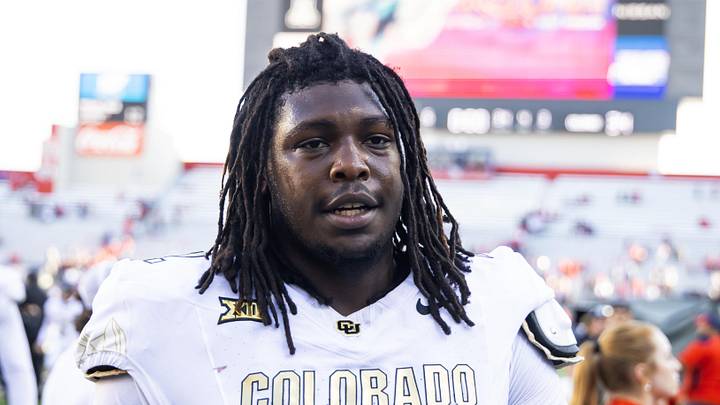 Oct 19, 2024; Tucson, Arizona, USA; Colorado Buffalos defensive tackle Anquin Barnes Jr. (92) against the Arizona Wildcats at Arizona Stadium. Mandatory Credit: Mark J. Rebilas-Imagn Images Oct 19, 2024; Tucson, Arizona, USA; Colorado Buffalos defensive tackle Anquin Barnes Jr. (92) against the Arizona Wildcats at Arizona Stadium. Mandatory Credit: Mark J. Rebilas-Imagn Images