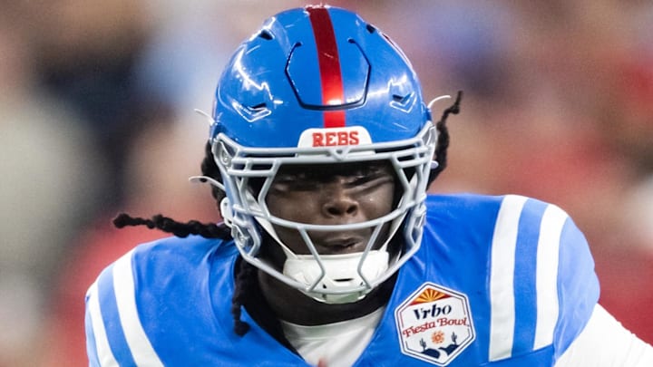 Mississippi Rebels offensive lineman Diego Pounds is one of the better tackle prospects in the draft. Mississippi Rebels offensive lineman Diego Pounds is one of the better tackle prospects in the draft.