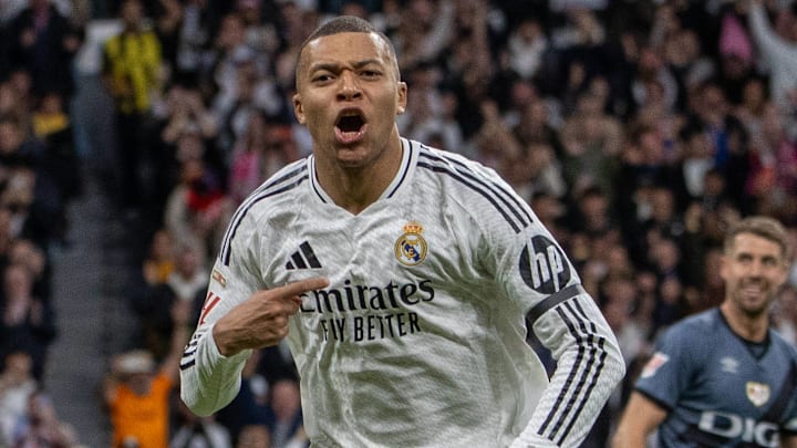 Kylian Mbappé currently wears the number 9 shirt for Real Madrid. Kylian Mbappé currently wears the number 9 shirt for Real Madrid.
