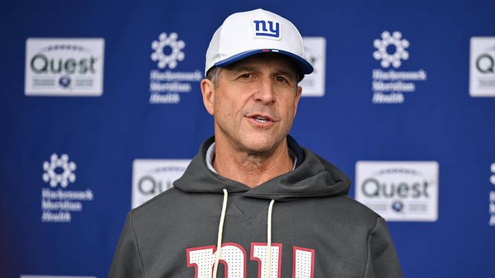 New York Giants - head coach John Harbaugh